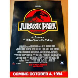 JURASSIC PARK Movie theater size poster 90s NEW dinosaurs